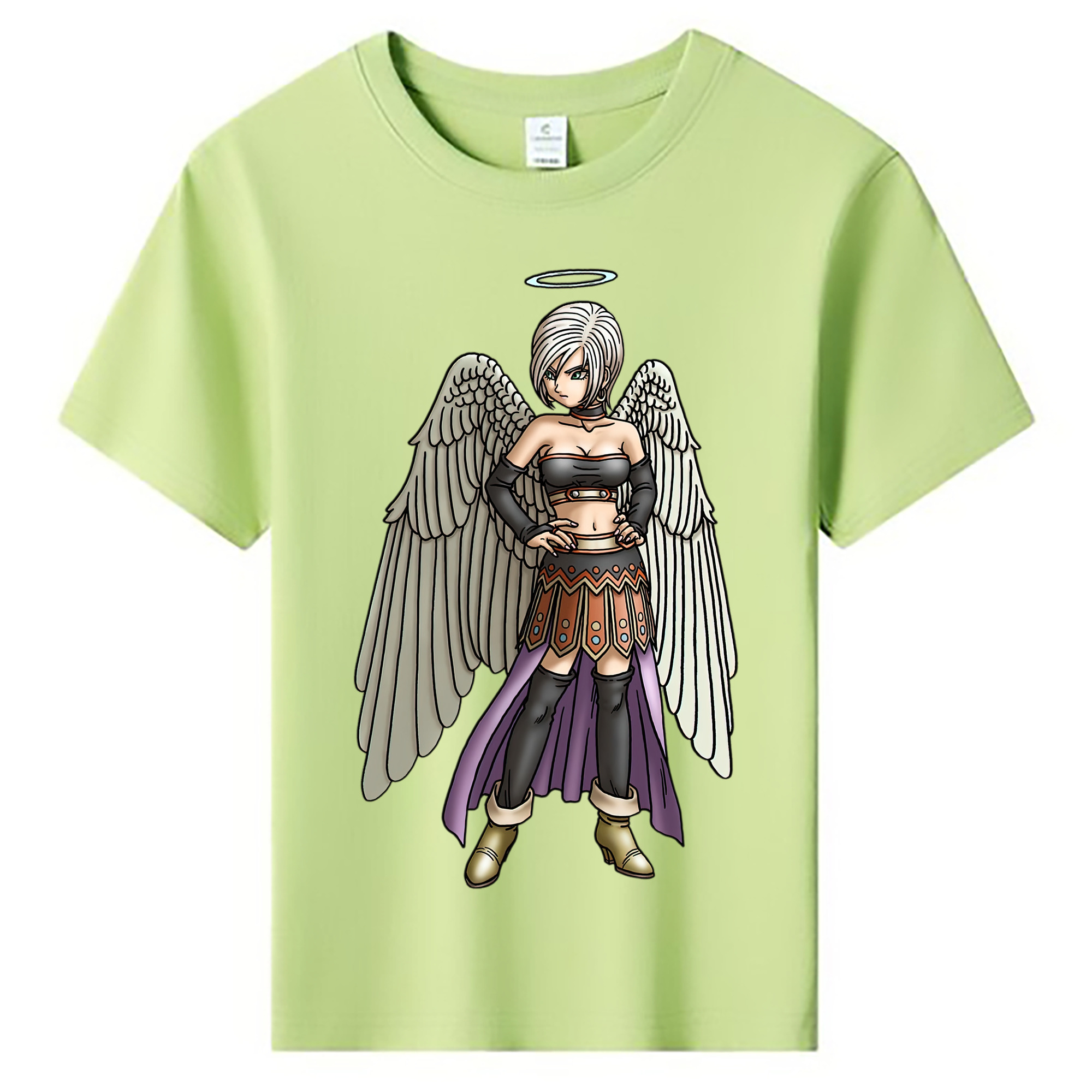 （画像用） ドラゴンクエスト Doragon Kuesuto Dragon Quest 綿100％キッズTシャツ（フロントプリント）